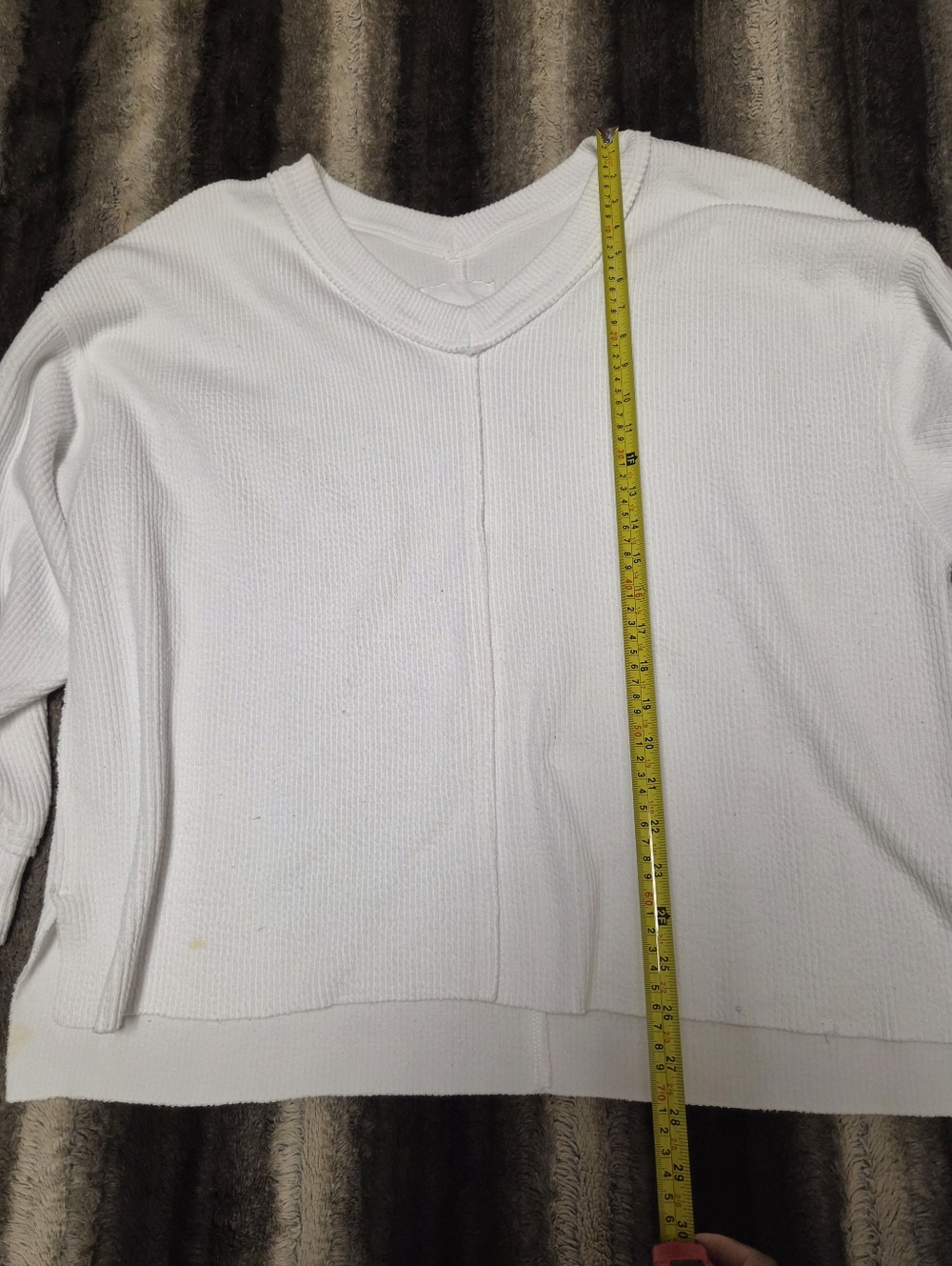 Aerie Ribbed V-Neck  Top Size Xl - Picture 5 of 8
